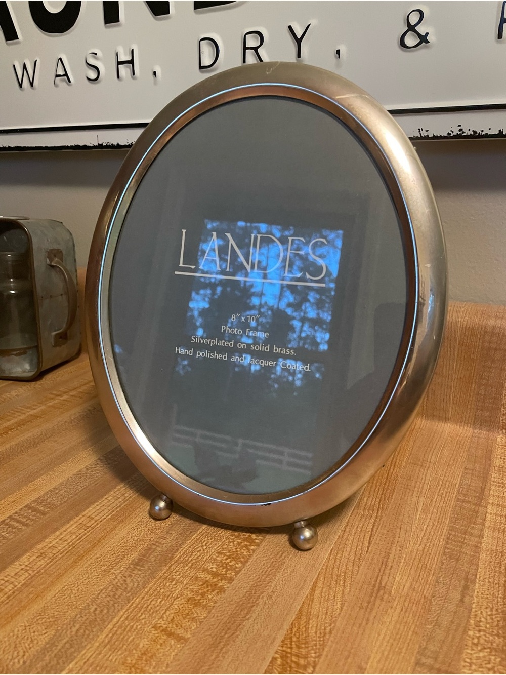 Silver Oval Photo Frame - Silver Finish